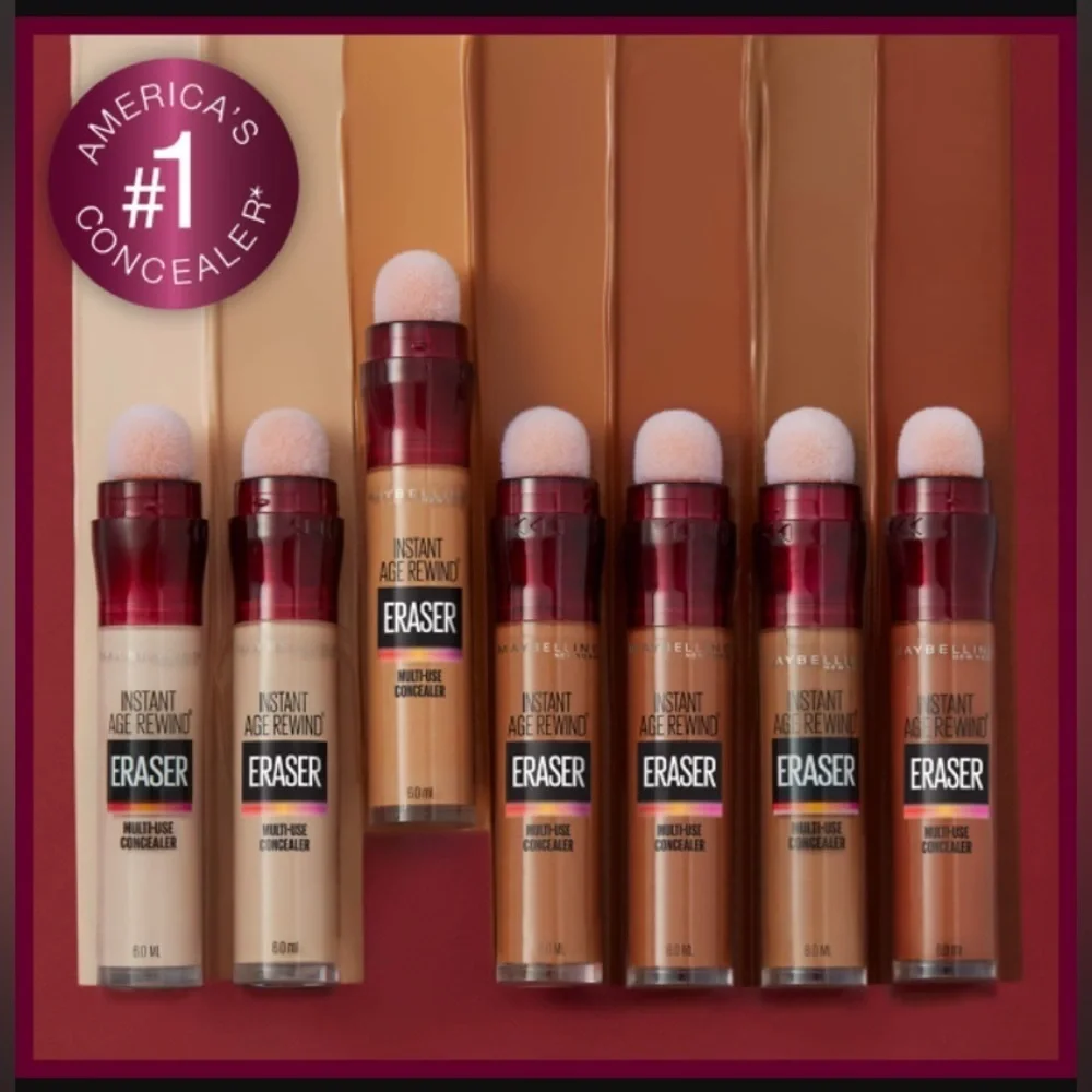 💫 2x Maybelline ERASER INSTANT AGE REWIND Multi-use CONCEALER; Mahogany 147 - Picture 8 of 15
